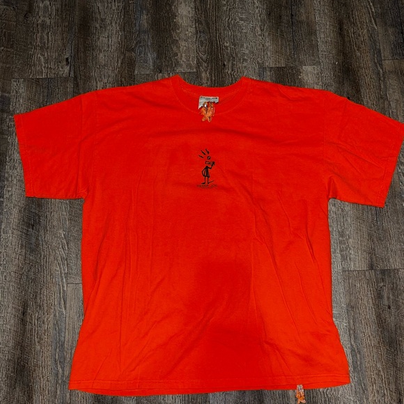 1990's Pirana Joe Cozumel‎ Mexico orange tee - Picture 1 of 7